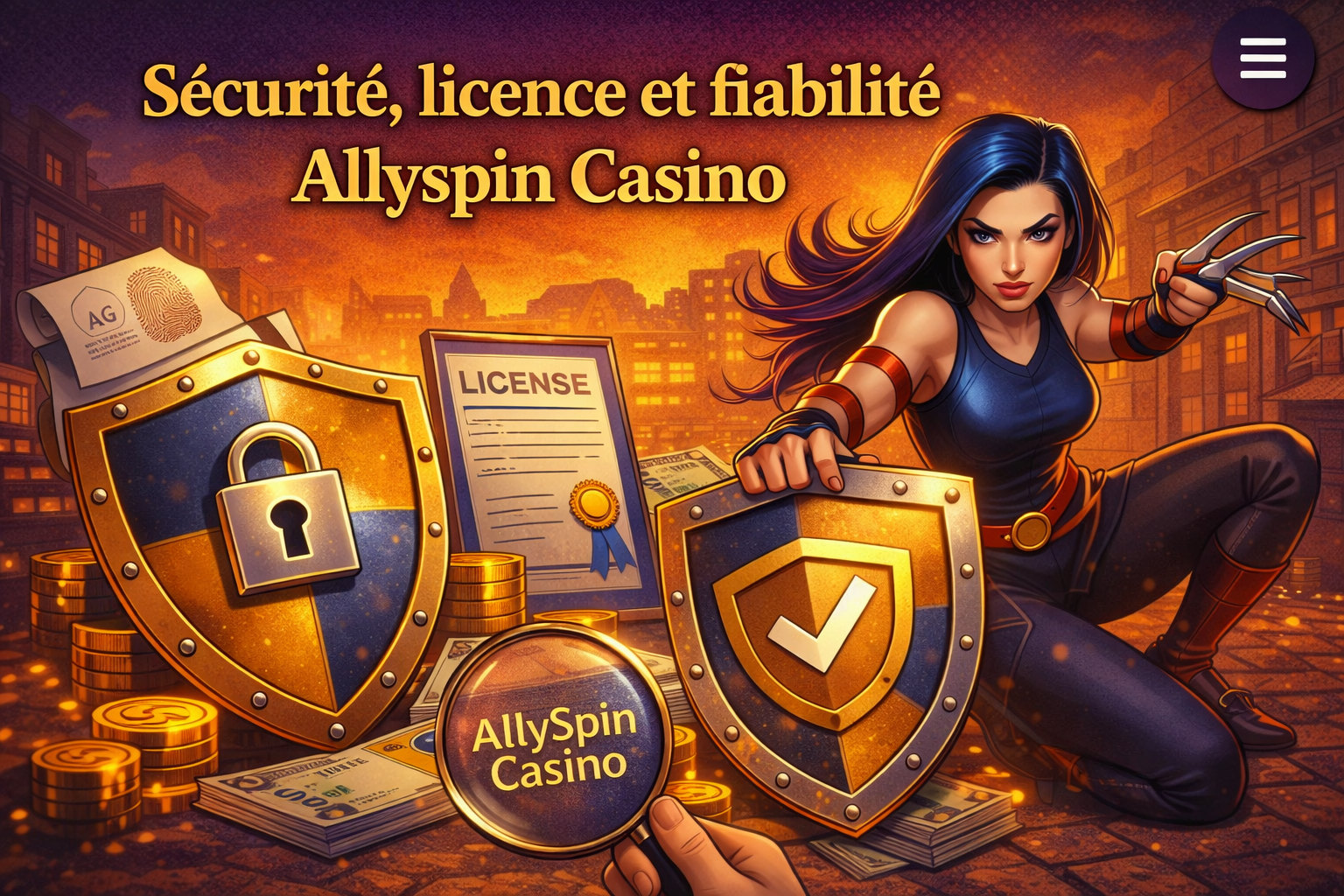 Sécurité, licence et fiabilité Allyspin Casino