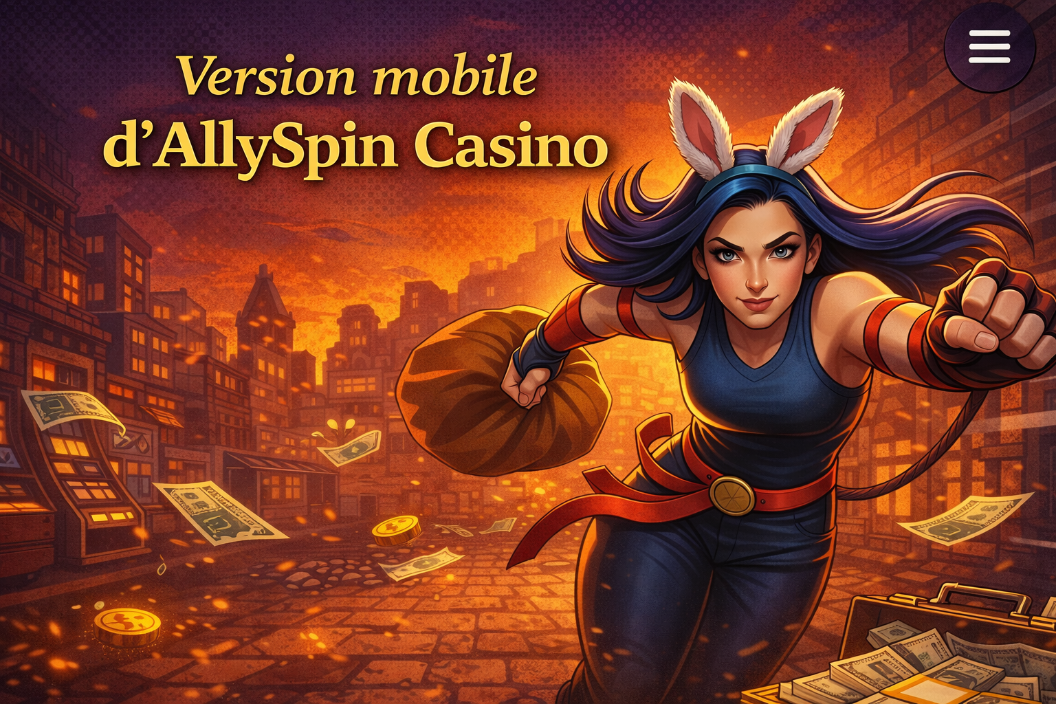 Version mobile d’Allyspin Casino